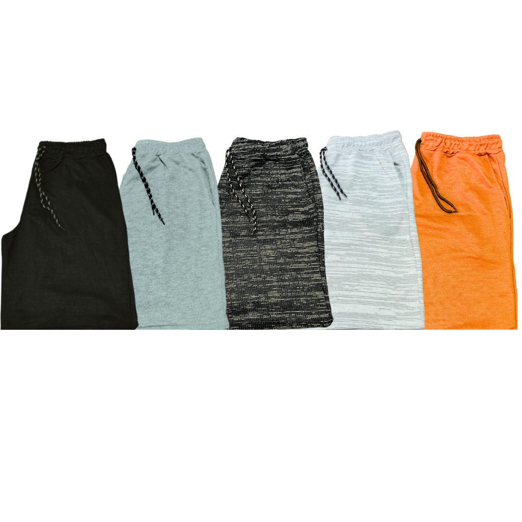 kit 5 Bermuda Masculinas Moletom Casual Treino Academia Confortável Cores sortidas