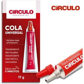 Cola Universal Circulo Transparente Artesanato tecido 17g ou 51g em Oferta na Shopee
