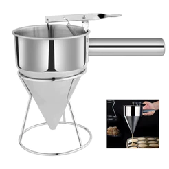 Funil Inox Dosador Pinóquio Confeitaria 1,2 Litros Richoa
