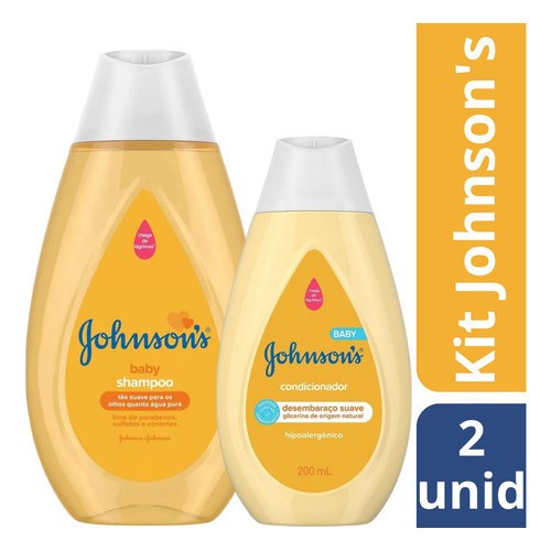 Kit Shampoo 400ml E Condicionador 200ml Johnson's Baby