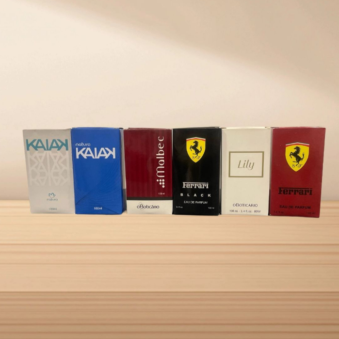 Kit 6 colônias Masculina 100ml cada em Oferta na Shopee