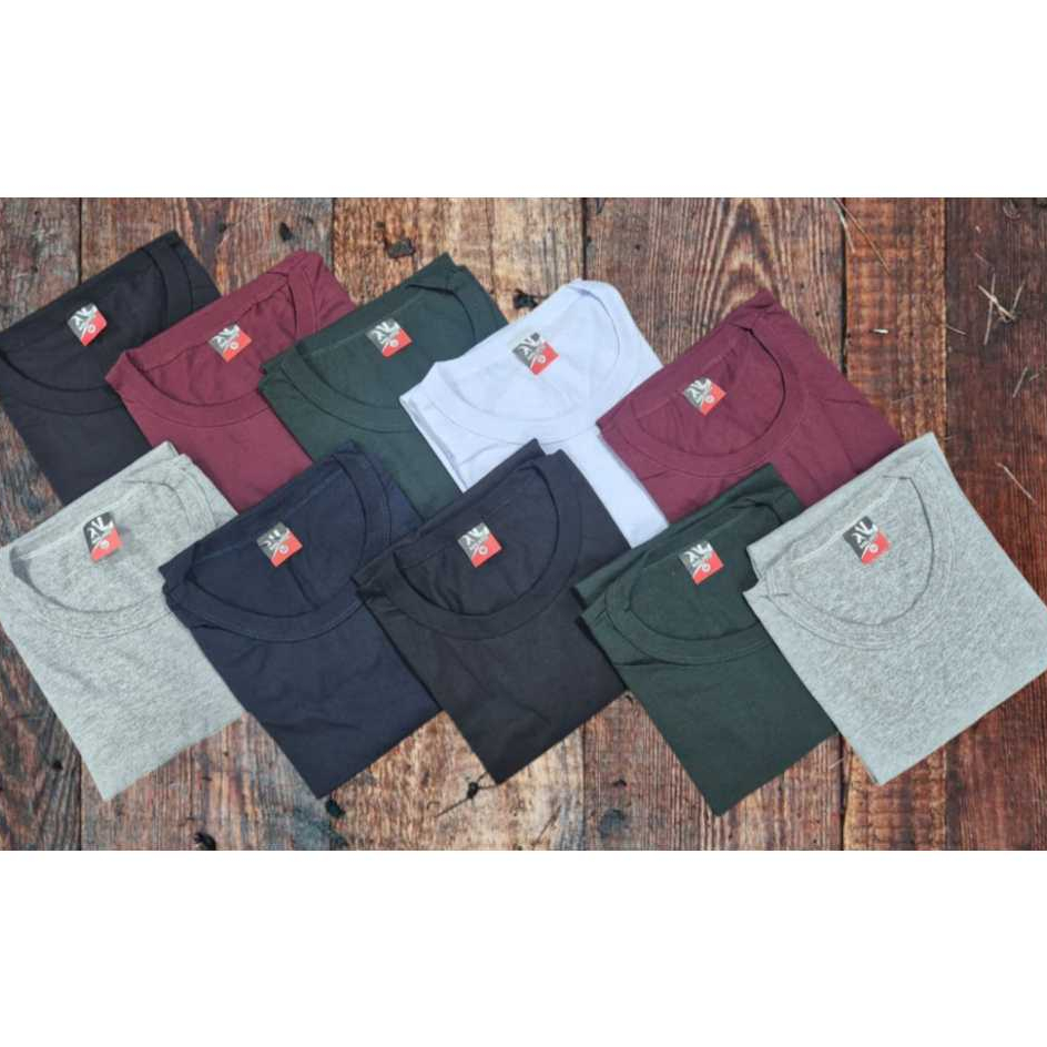 Kit 20 Camisetas Masculina Manga Curta 100% Algodão 6 Cores Sortidas