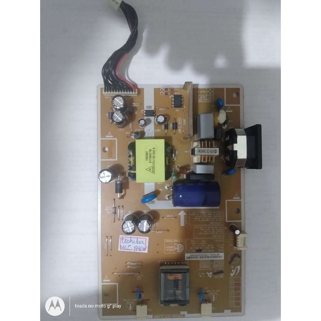placa fonte do monitor 19 polergadas toshiba mlc 1940w em bom estado
