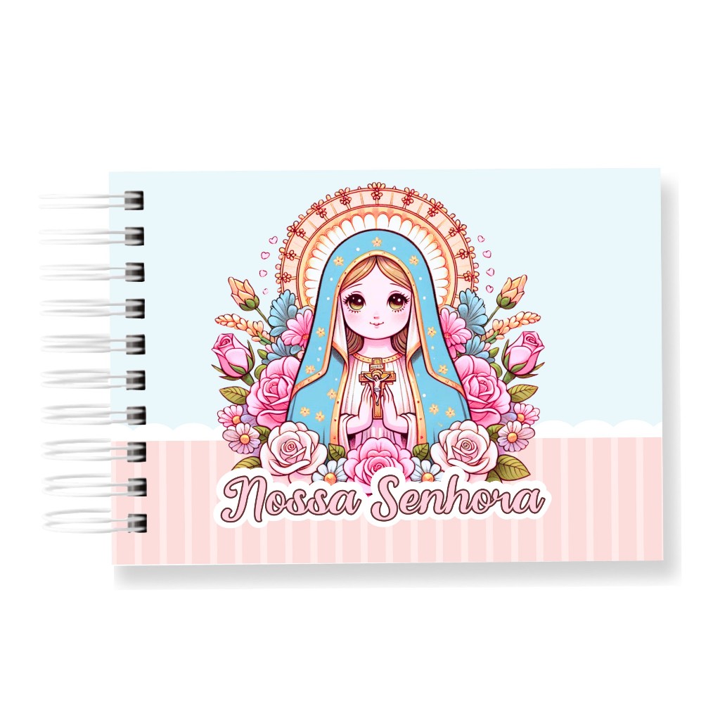 Livro de Colorir Nossa Senhora 50 Folhas 180G Caderno de Desenho Pintura Coloring Book SEM PERSONALIZAÇÃO em Oferta na Shopee