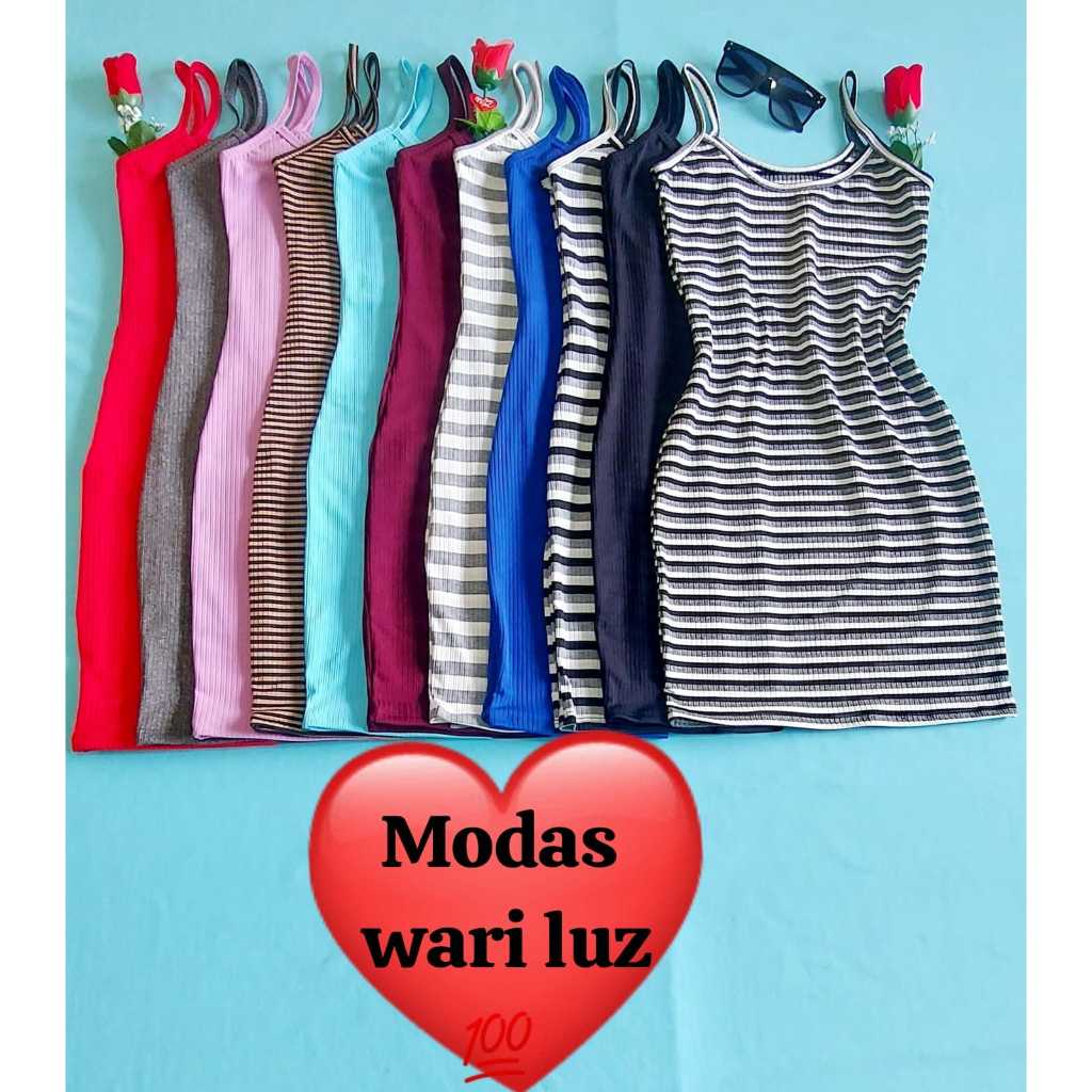 VESTIDO FEMININO MIDI DE ALCINHA EM MALHA CANELADA TAMANHOS M ao EXG
