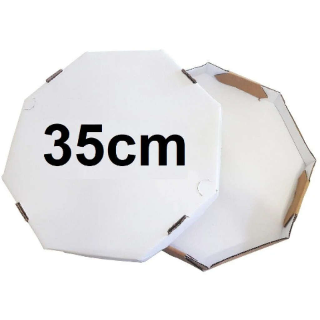 CAIXA DE PIZZA OITAVADA Nº35 (25uni) em Oferta na Shopee