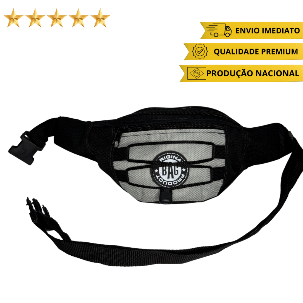 Pochete Cintura Bag de Cintura Lateral Cinto Bolsa transversal feminina masculina, doleira em poliéster resinado bicolor em Oferta na Shopee