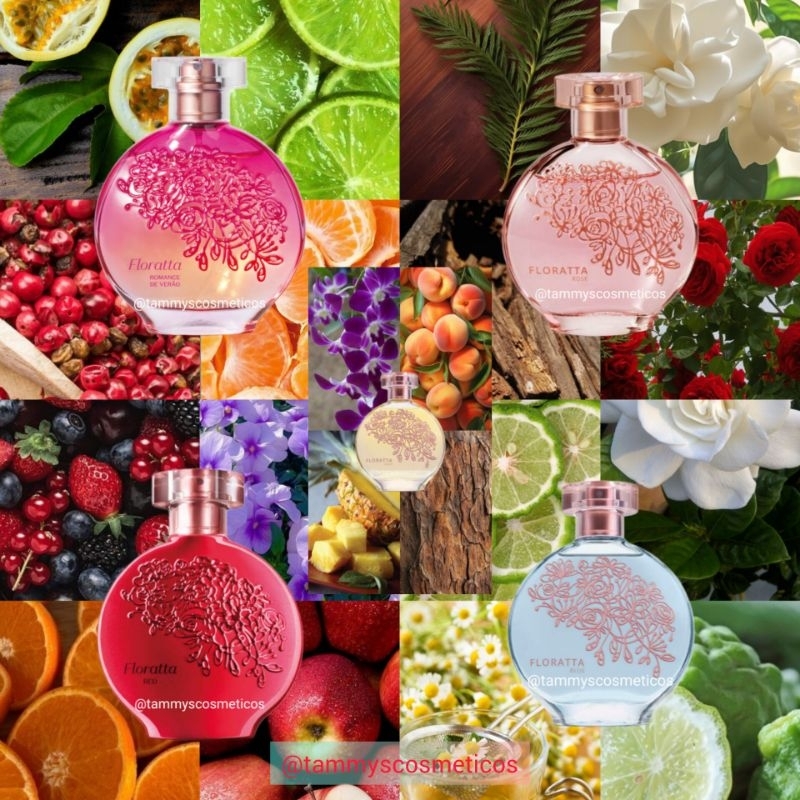 Colônia Floratta Red, Romance de verão, rose, gold, blue