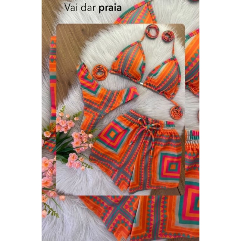 biquíni com short