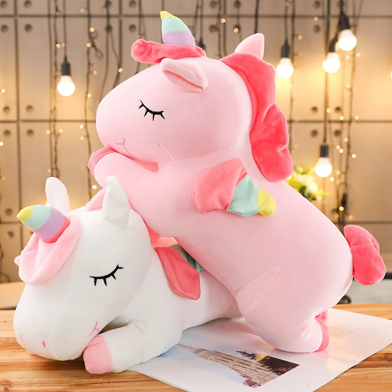 Brinquedo Pelúcia Animal Unicórnio Macio, 30cm, Bonecas, Animal, Acompanhante, Brinquedos Crianças