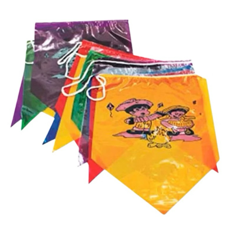 KIT COM 12 VARAL COM 10 METROS DE BANDEIROLAS JUNINAS PLASTICAS PEQUENA CADA - R$.4,99 cada