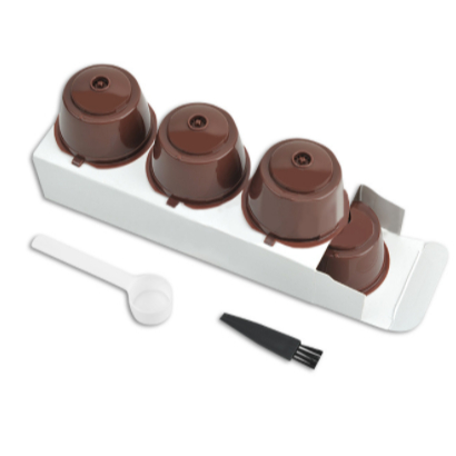 2 Kit Castanho/Preto Cápsula café reutilizável /Dolce Gusto/ em Oferta na Shopee