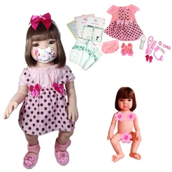 Bebê Reborn Menina Silicone Pode Dar Banho - Pronta Entrega - 48cm!
