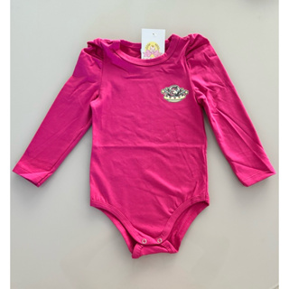 Body de Cotton flanelado com manga princesa infantil 1/2/3 em Oferta na Shopee