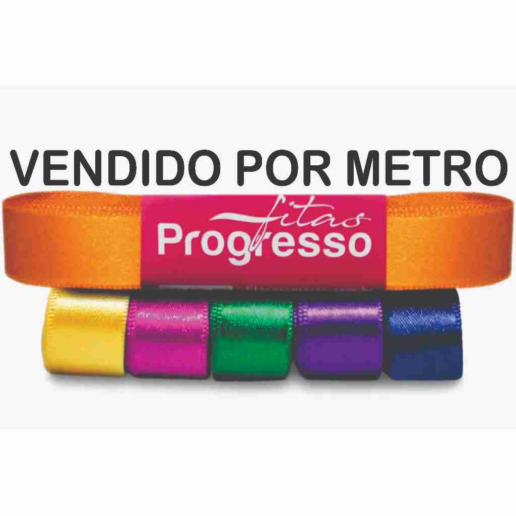 FITA DE CETIM Nº 3 15 mm - VENDIDA POR METRO - FITAS PROGRESSO