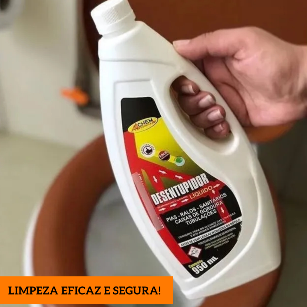 DESENTUPIDOR LIQUIDO PIA RALO CAIXA DE GORDURA 950ml ALLCHEM em Oferta na Shopee