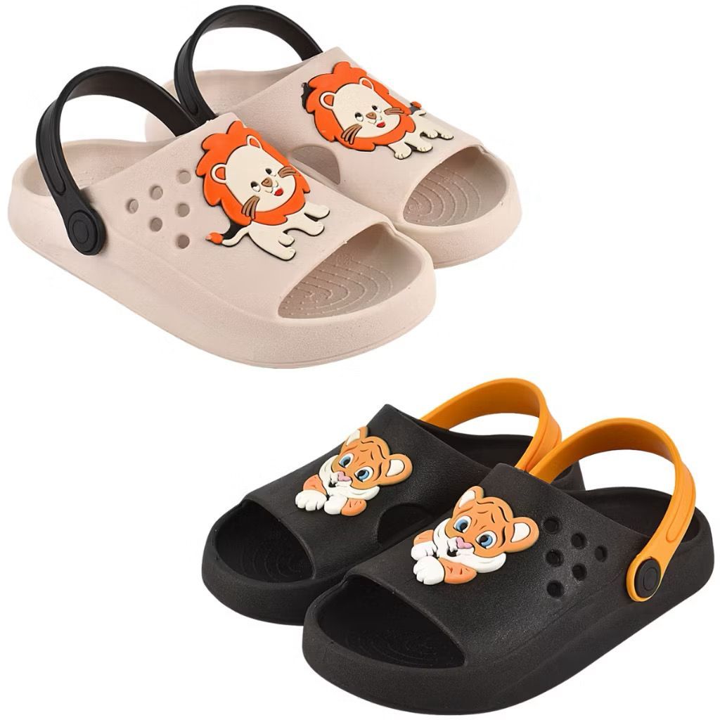 Chinelo infantil Sandália infantil menino Slide infantil Leve e anti-derrapante.