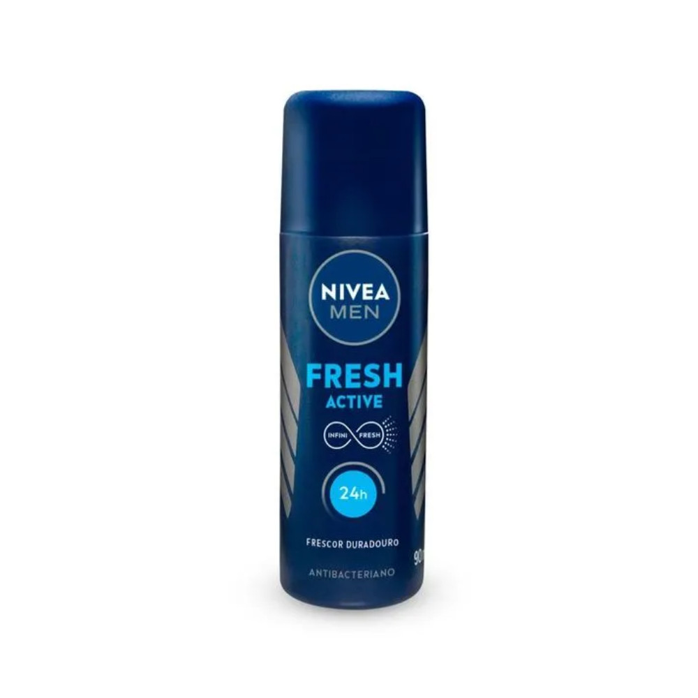 Desodorante Líquido Nivea For Men Active Fresh 90ml - Proteção 48h e Frescor Duradouro para Homens em Oferta na Shopee