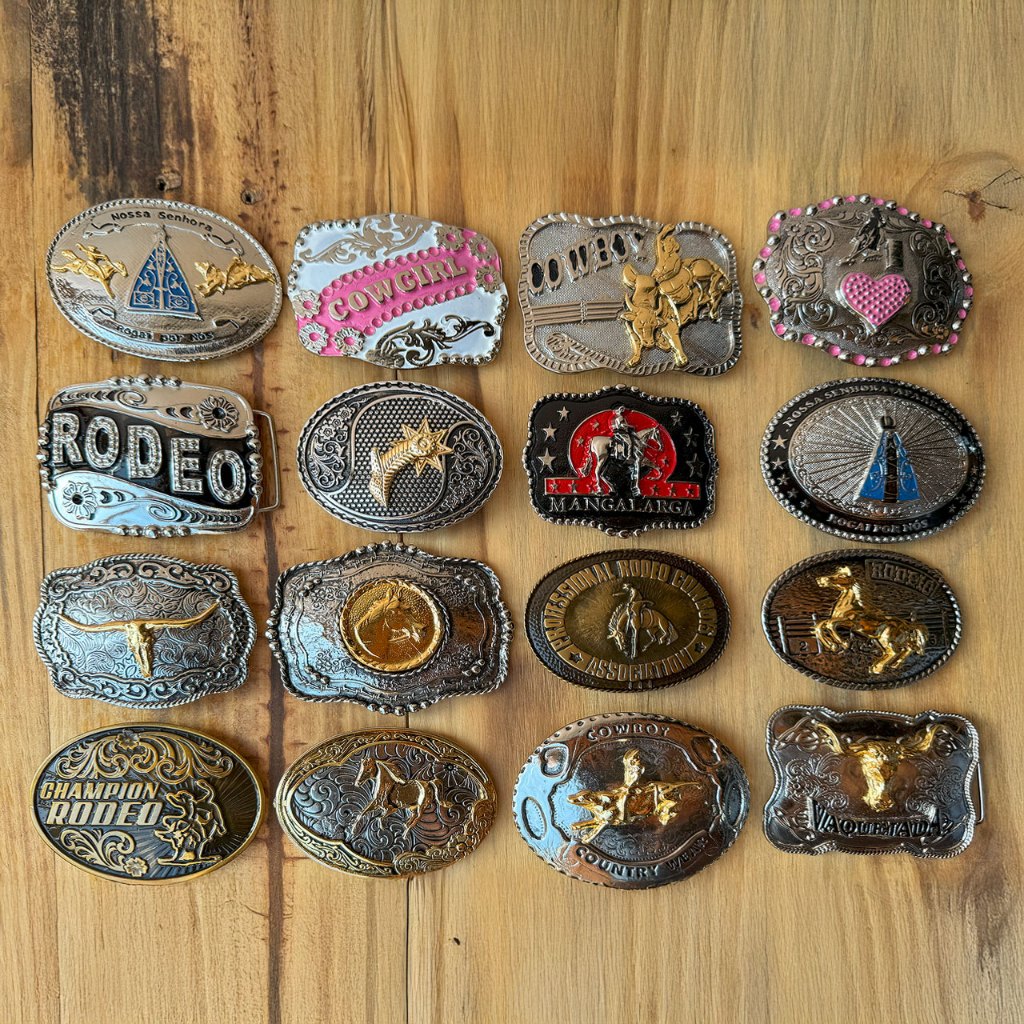 Fivela Country Média Confeccionada em Aço de Altíssima Qualidade, Livre de Ferrugens em Oferta na Shopee