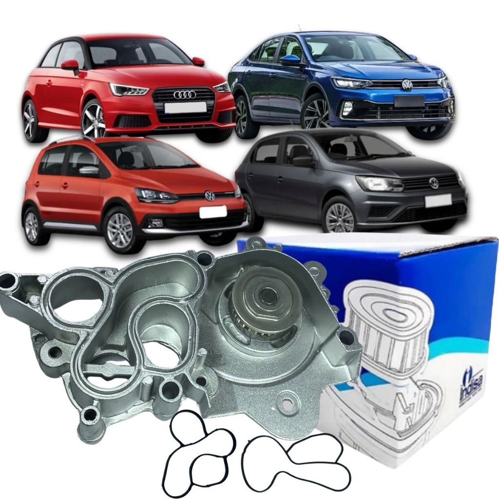 Bomba Água Indisa Vw Golf Fox Polo Saveiro T-cross Tiguan Up em Oferta na Shopee