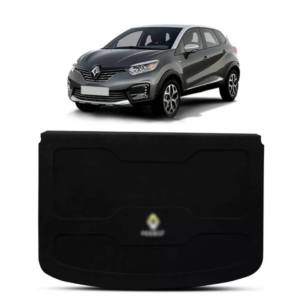 Tampão Porta Malas Renault Captur 2013 a 2023 R-Acoustic Bagagito Carpete Preto em Oferta na Shopee