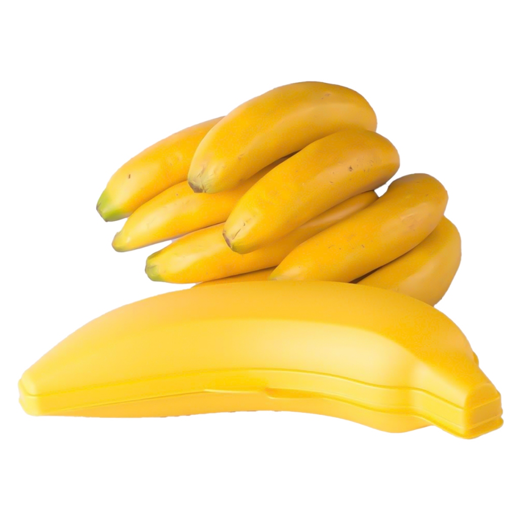 Porta Banana Amarelo em Plástico Plasutil Portatil em Oferta na Shopee