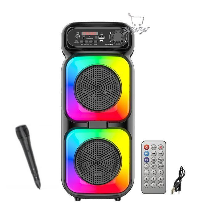 Caixa De Som Portátil  Bluetooth Com Microfone Amplificada Potente Usb Sd p2 Auxiliar Tws