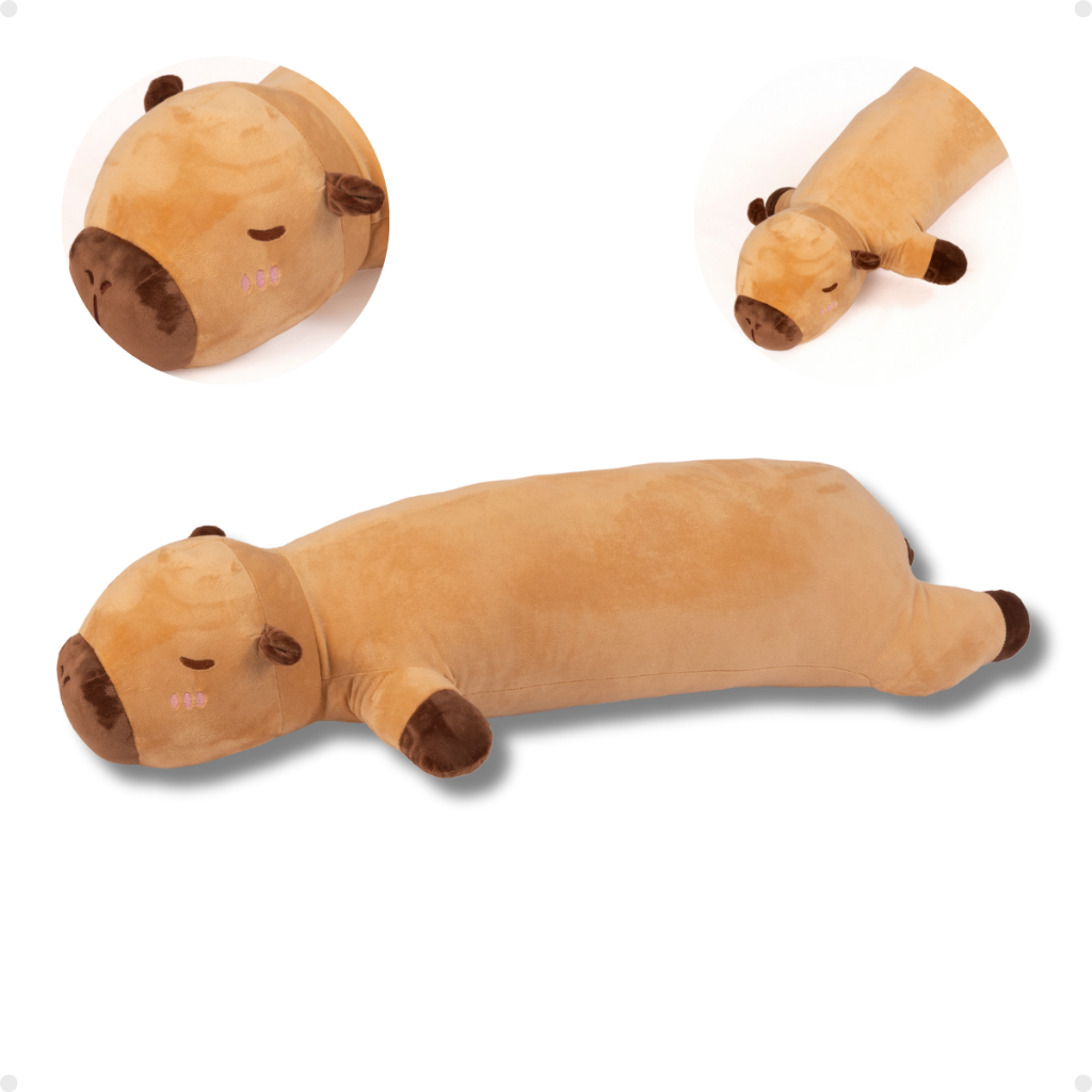 Pelúcia Capivara Minhocão Corpo Almofada Nasa Conforto