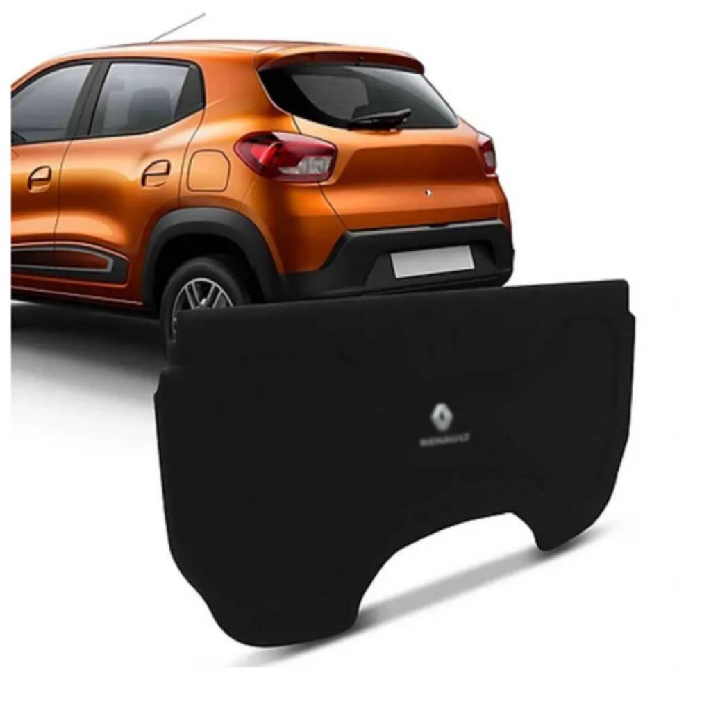Tampão Porta Malas Renault Kwid 2017 a 2024 R-Acoustic Bagagito Carpete Preto em Oferta na Shopee