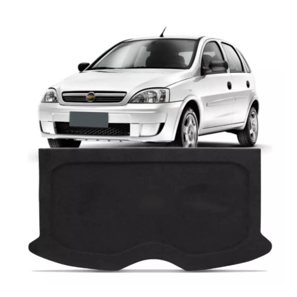 Tampão Porta Malas Chevrolet Corsa Hatch 2002 a 2012 4 Portas R-Acoustic Bagagito Carpete Grafite em Oferta na Shopee
