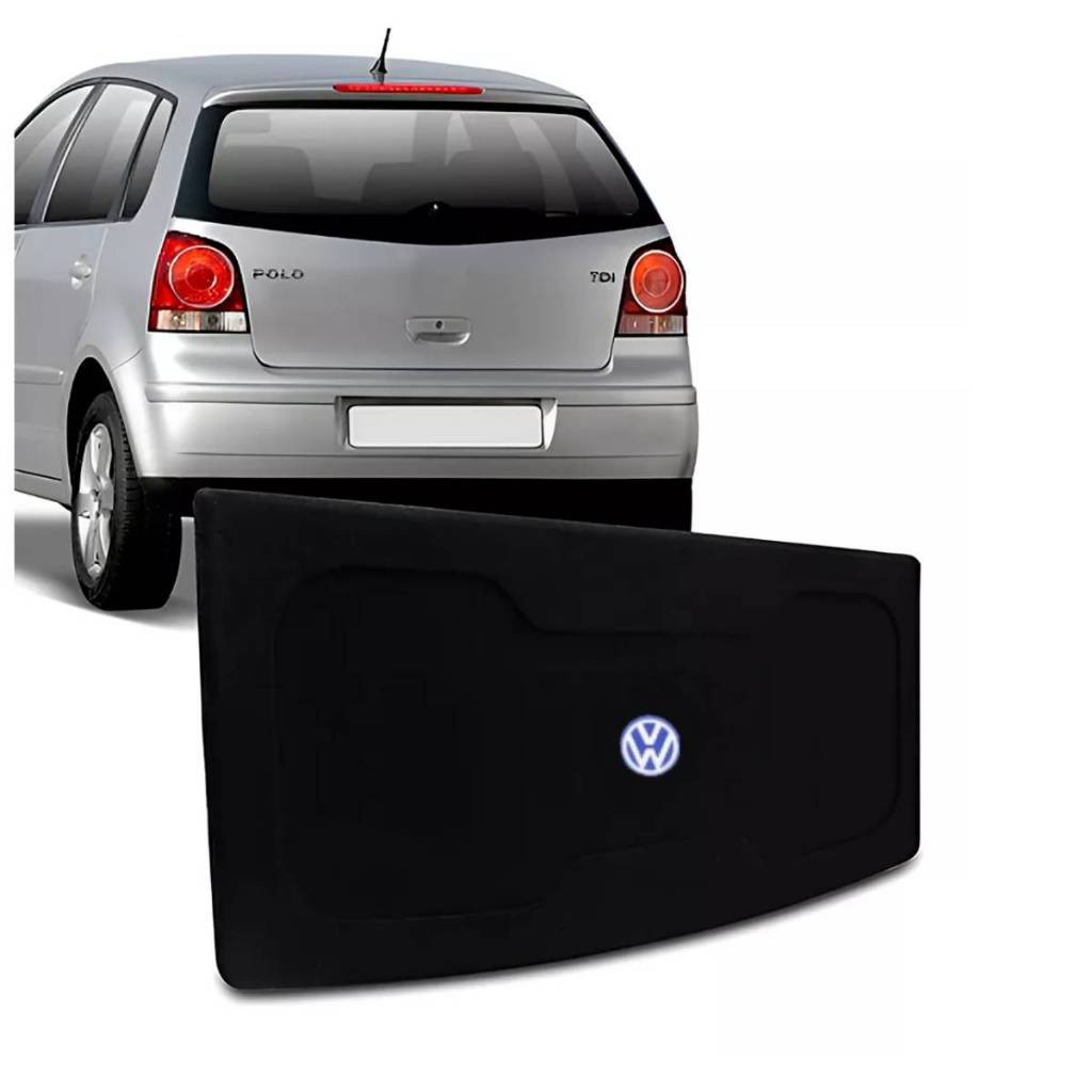 Tampão Porta Malas Volkswagen Polo Hatch 2003 a 2014 R-Acoustic Bagagito Carpete Preto em Oferta na Shopee