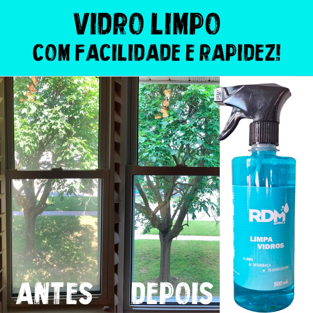 Limpador de vidros e espelhos RDM 500ml em Oferta na Shopee