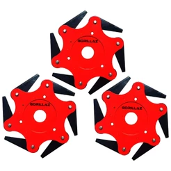 Kit 3 Lâminas C/ 6 Pontas Disco Roçadeira Profissional