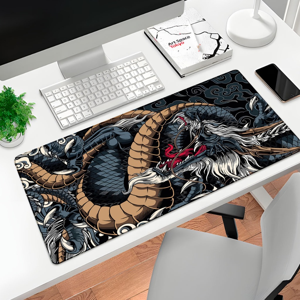 Mouse Pad Gamer Profissional 70x35cm Estampa Dragão Oriental 1993 em Oferta na Shopee