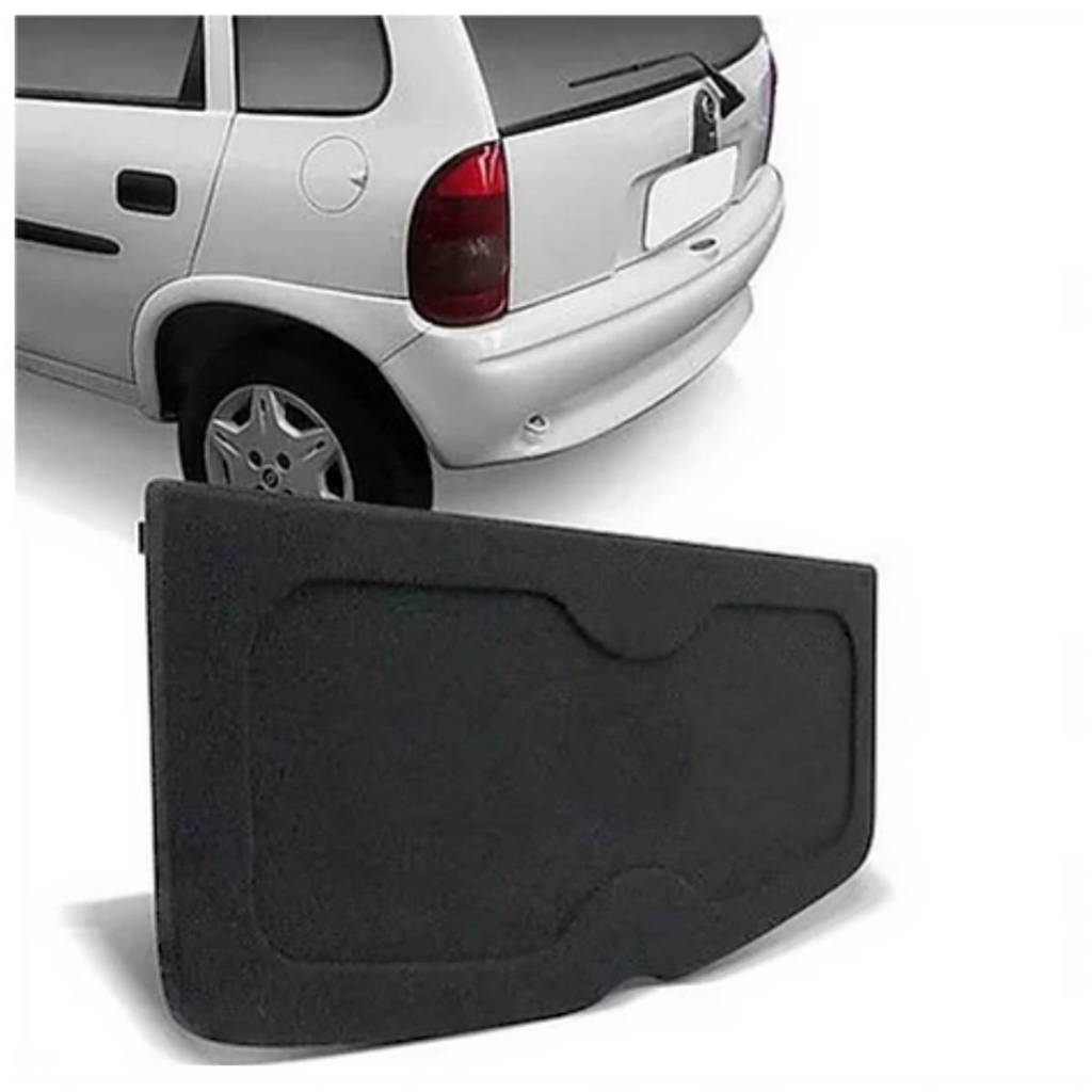 Tampão Porta Malas Chevrolet Corsa Wind 1995 a 2002 4 Portas R-Acoustic Bagagito Carpete Grafite em Oferta na Shopee