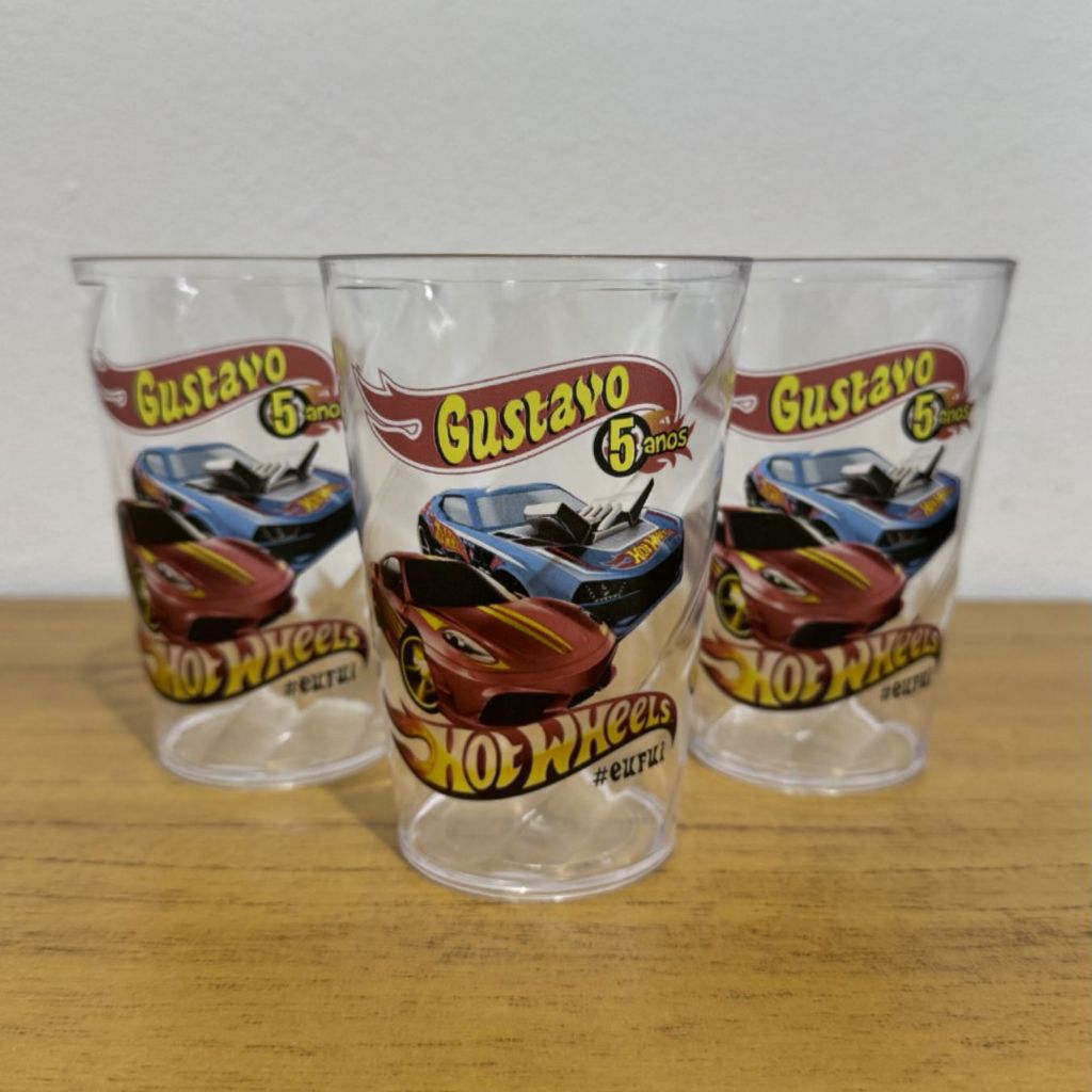 KIT 40 COPOS 300ML PERSONALIZADOS QUALQUER TEMA!