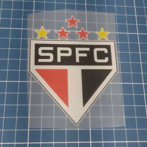 São Paulo F. C  Adesivo Têxtil Termocolante, fácil aplicação