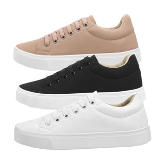 Estilo Shoes Kit 3 Pares Tenis Feminino Sapatenis Casual Estilo Shoes