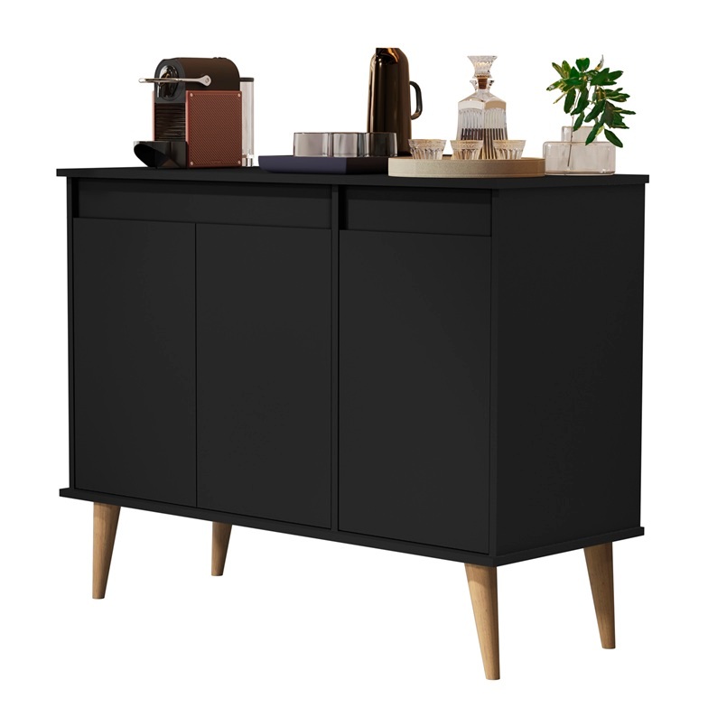 Armário Aparador Buffet Preto: Onde Comprar | BuscaProdutos