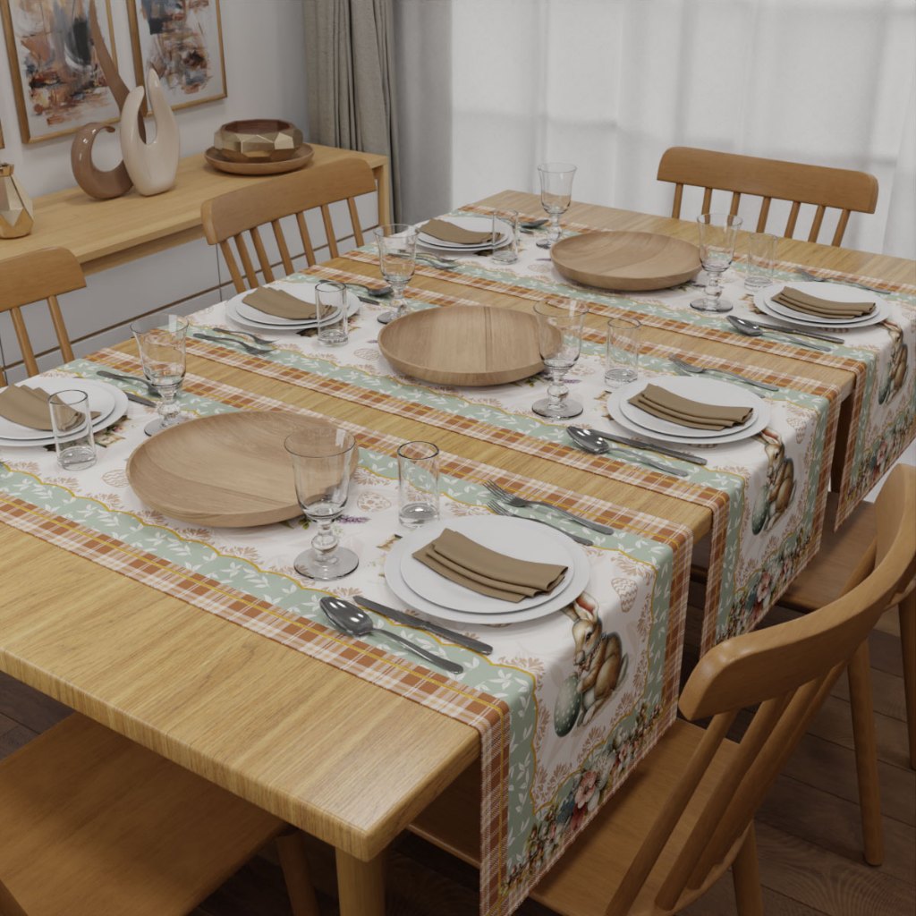 Kit 03 Trilhos Caminho de Mesa para Decoração de Páscoa 1,40x0,40m - Mesa Posta em Oferta na Shopee