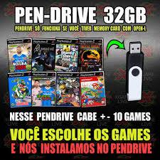 Memory Card 8Mb Com OPL + Pendrive 32Gb