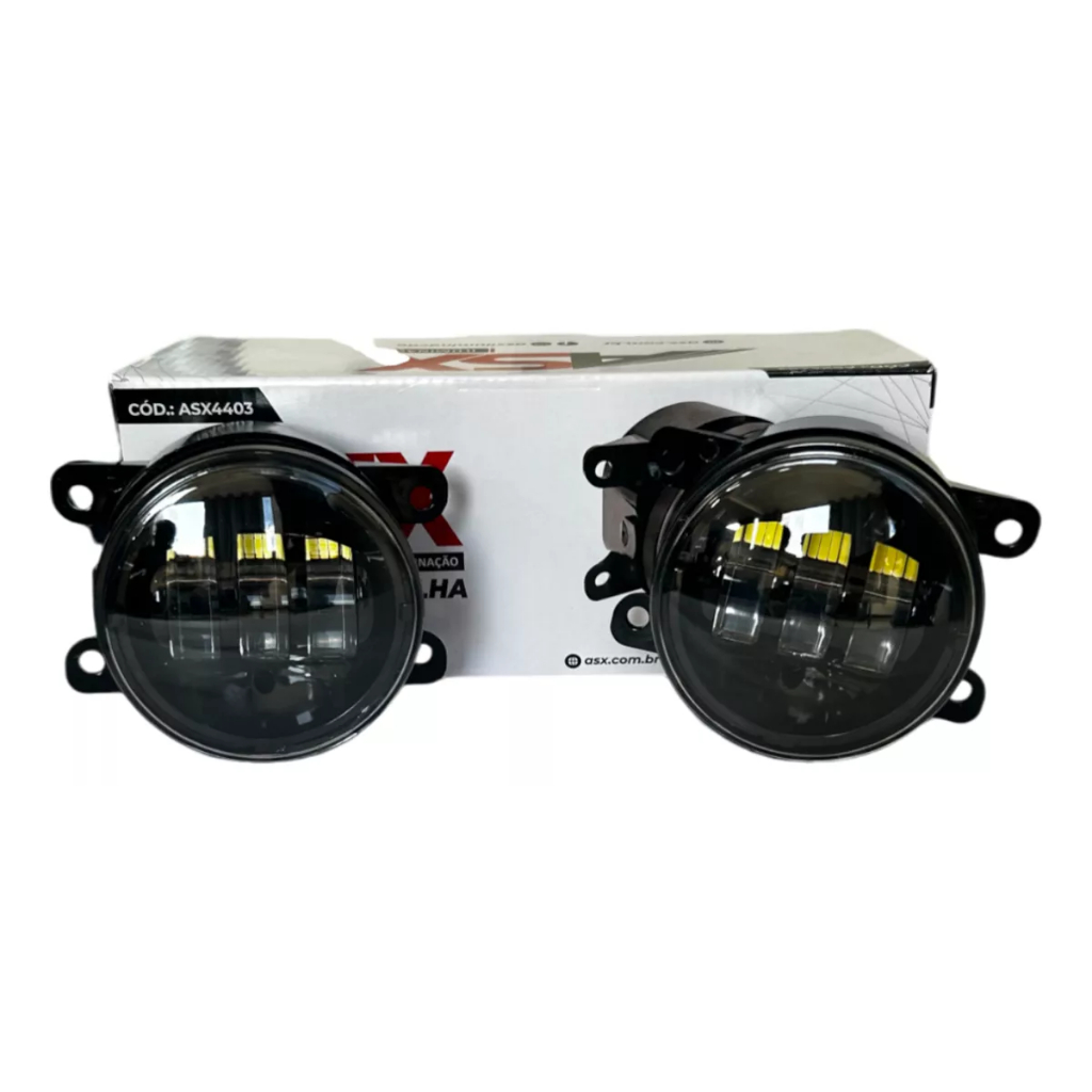 Kit Farol De Milha/auxiliar Led Embutido 40w 6000k Fiat em Oferta na Shopee