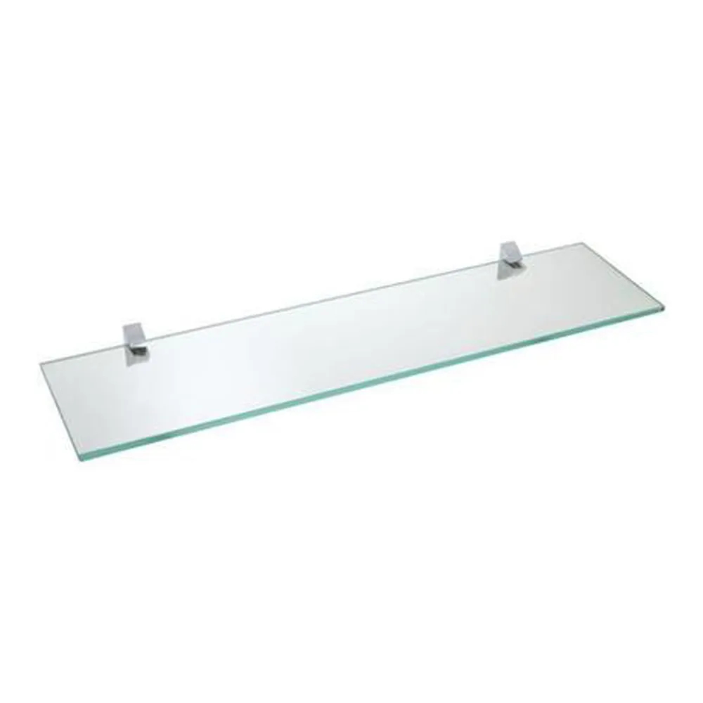 Prateleira Pratk Vetro Reto 15x40 Com Suporte Branco Cromado