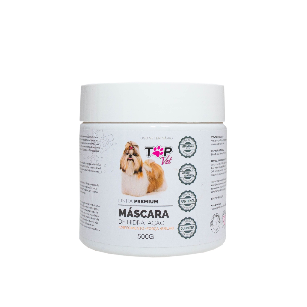 Máscara Premium De Hidratação De Pelos Para Pets Cães e Gatos Top Vet em Oferta na Shopee