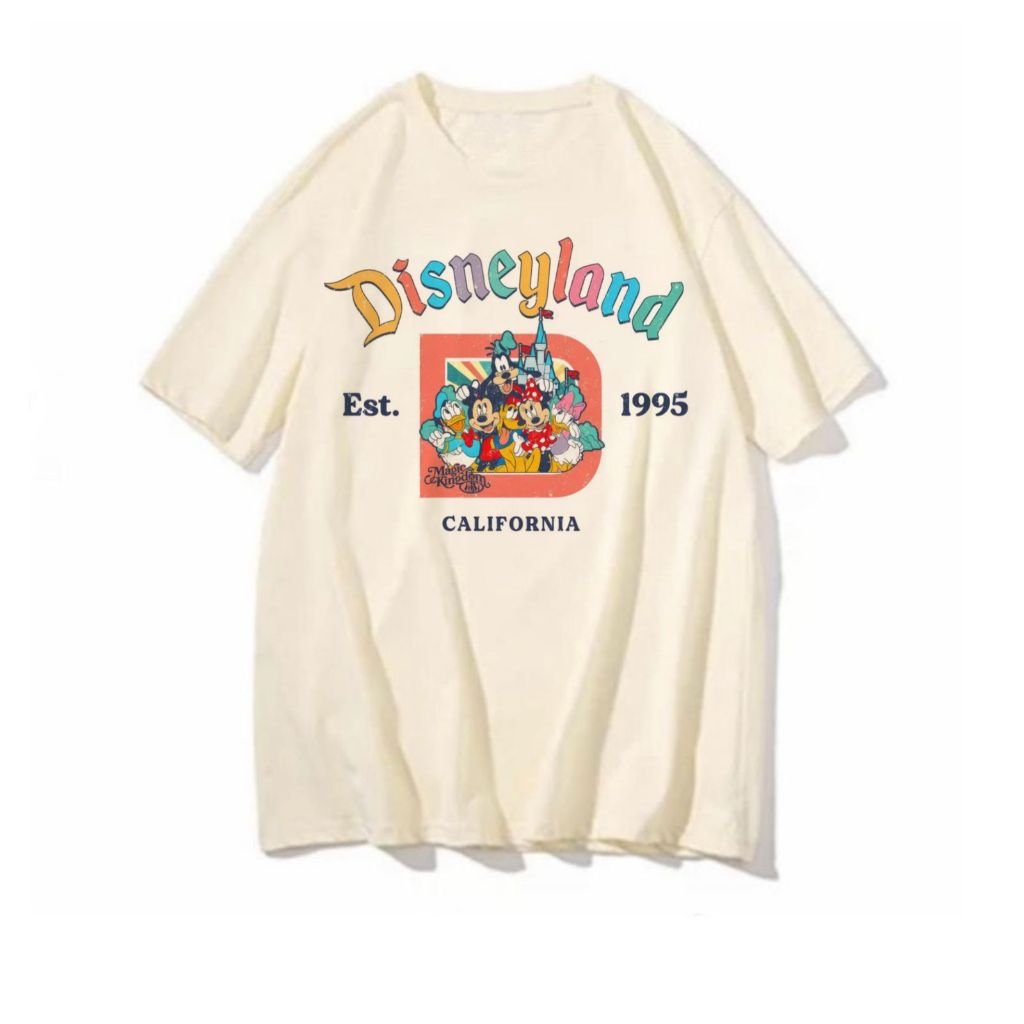 Camiseta Disneyland California blusa feminina masculina estampada divertida geek camisa fofa disney pixar tshirt