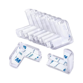 Kit 10 Protetor De Quina De Mesa Vidro Em Silicone Segurança Para Bebês Com Adesivo 3M em Oferta na Shopee