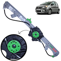 Maquina de Vidro Elétrica Para Motor Original Fiat Idea Dianteira Esquerda Porta Motorista