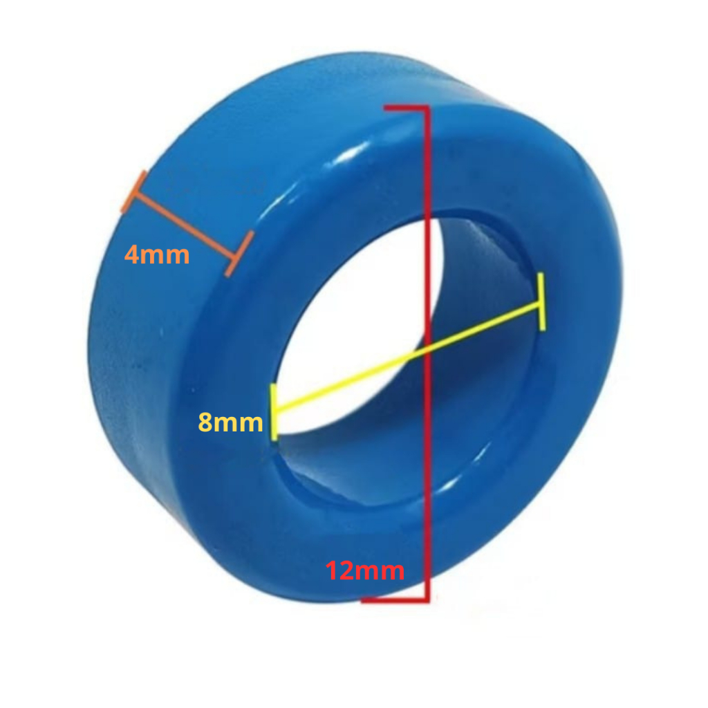 Kit Com 2 Núcleo Ferrite Toroidal Fonte Chaveada