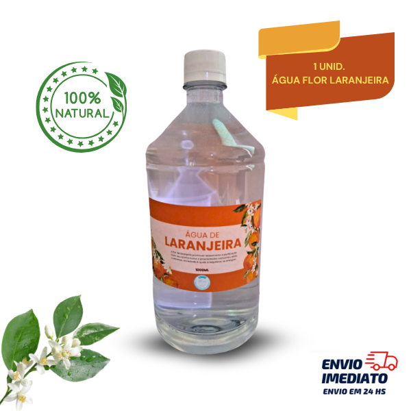 Água de Flor de Laranjeira 1L Banho Espiritual Prosperidade Paz Interior Limpeza Energética Proteção e Boas Vibrações. em Oferta na Shopee