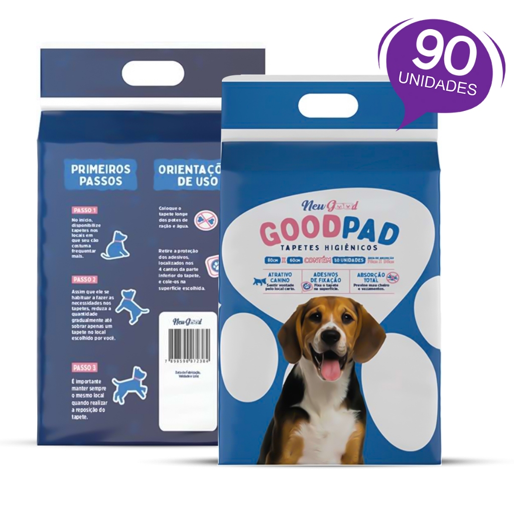 Tapete Higiênico Good Pad com 90 Unidades 80x60 em Oferta na Shopee